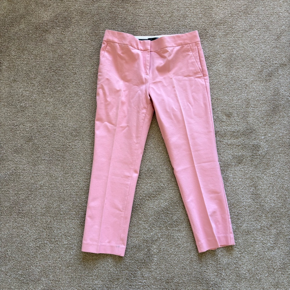 Ann Taylor Devin Fit Pink Slacks